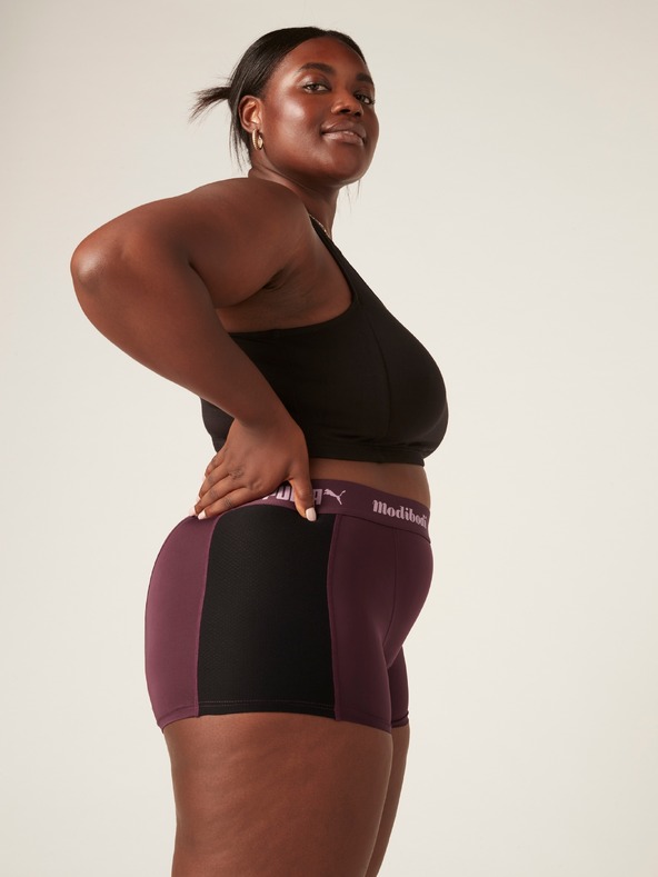 Modibodi Menstruációs bugyi PUMA & Modibodi Active Boyshort Moderate-Heavy Grape