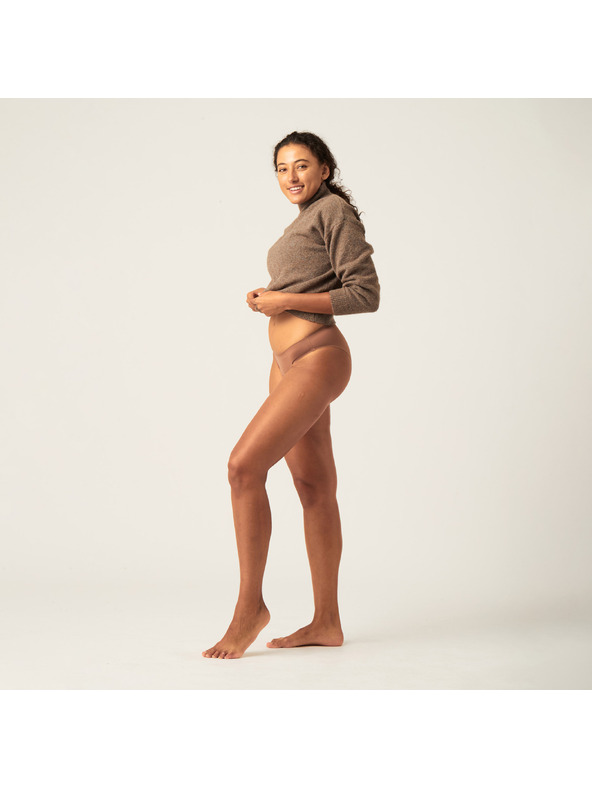 Modibodi Modibodi Seamfree Bikini menstruációs alsónadrág Moderate-Heavy Nutmeg