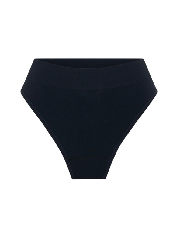 Modibodi Modibodi Modicomfort Seamless Hi Waist Cheeky menstruációs alsónadrág Moderate Black