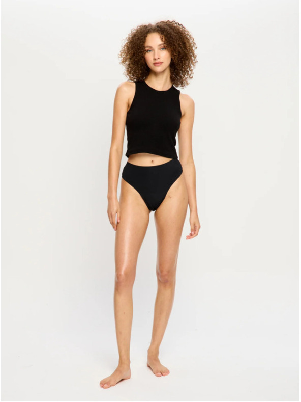 Modibodi Modibodi Modicomfort Seamless Hi Waist Cheeky menstruációs alsónadrág Moderate Black