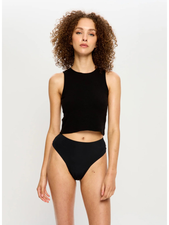 Modibodi Modibodi Modicomfort Seamless Hi Waist Cheeky menstruációs alsónadrág Moderate Black
