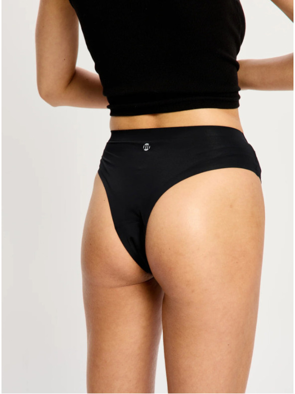 Modibodi Modibodi Modicomfort Seamless Hi Waist Cheeky menstruációs alsónadrág Moderate Black