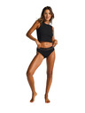 Modibodi Modibodi Sensual Hi Waist Bikini menstruációs alsónadrág Super Black