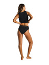 Modibodi Modibodi Sensual Hi Waist Bikini menstruációs alsónadrág Super Black