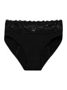 Modibodi Modibodi Sensual Hi Waist Bikini menstruációs alsónadrág Super Black