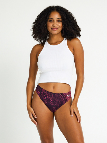 Modibodi PUMA & Modibodi Seamfree Active Bikini menstruációs alsónadrág Moderate-Heavy Flame Haze Pink