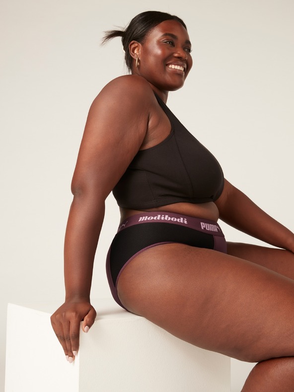 Modibodi PUMA & Modibodi Active Brief menstruációs alsónadrág Moderate-Heavy Grape