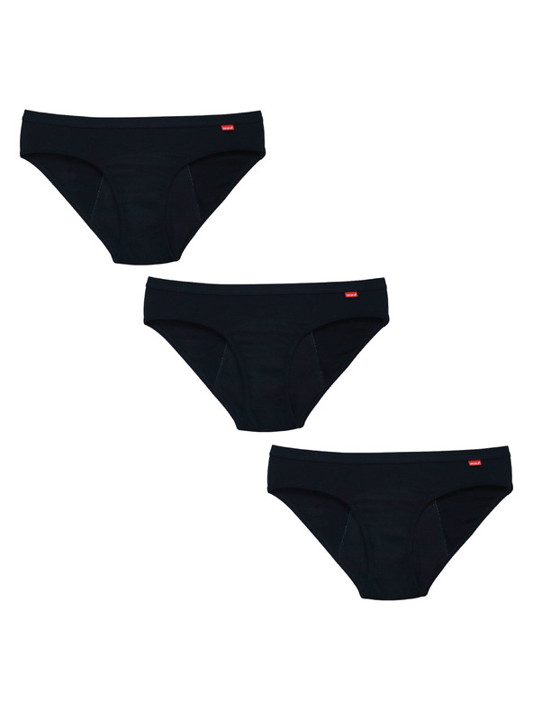 WUKA Három darabos szett - WUKA Basics™ Hipster menstruációs alsónadrág - Medium