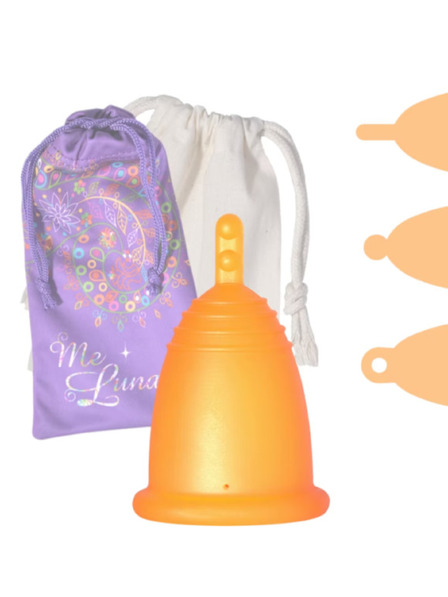 Me Luna Menstruációs kehely Me Luna Classic S golyóval narancssárga