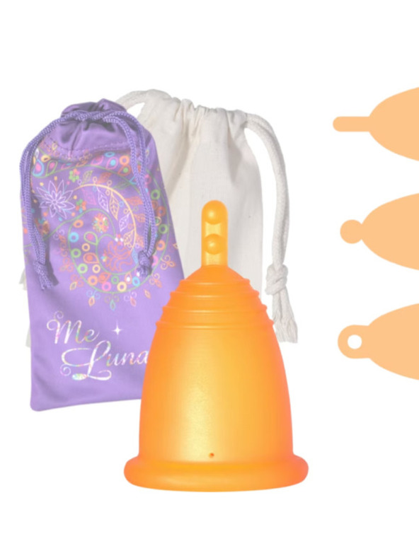 Me Luna Menstruációs kehely Me Luna Classic S golyóval narancssárga