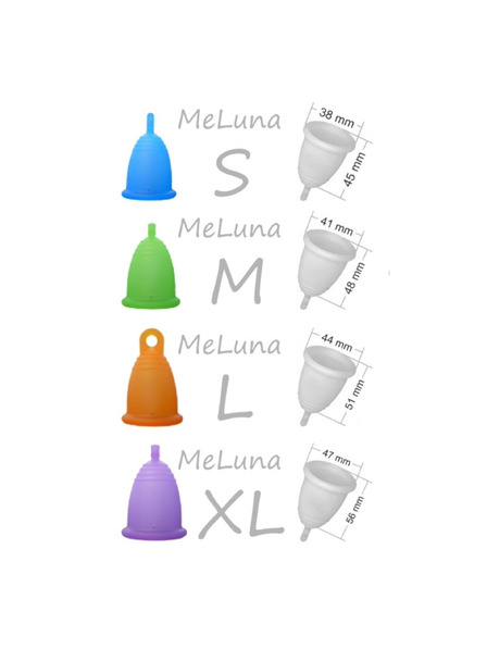 Me Luna Menstruációs kehely Me Luna Soft M szárral rózsaszín
