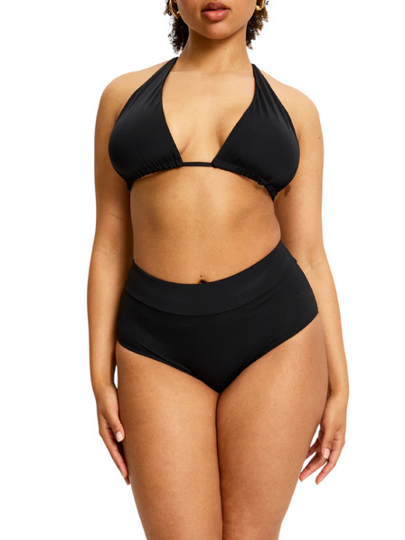 Modibodi Menstruációs fürdőruha Modibodi Hi-Waist Bikini Brief High fekete alsó rész