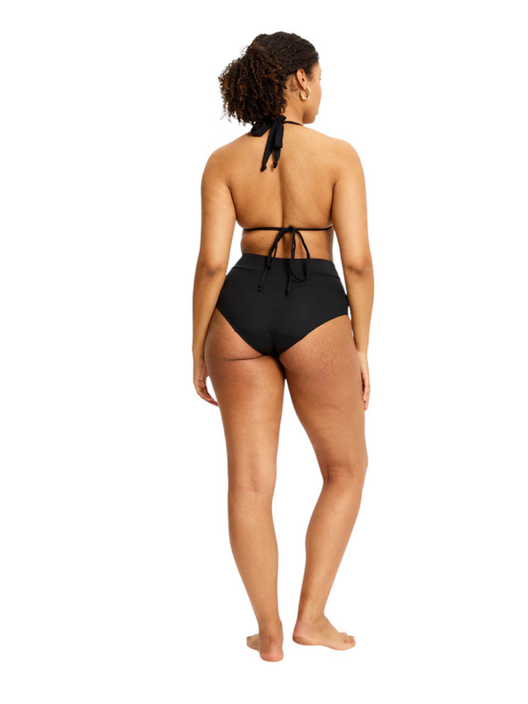 Modibodi Menstruációs fürdőruha Modibodi Hi-Waist Bikini Brief High fekete alsó rész