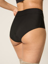 Modibodi Menstruációs fürdőruha Modibodi Hi-Waist Bikini Brief Light-Moderate fekete alsó rész