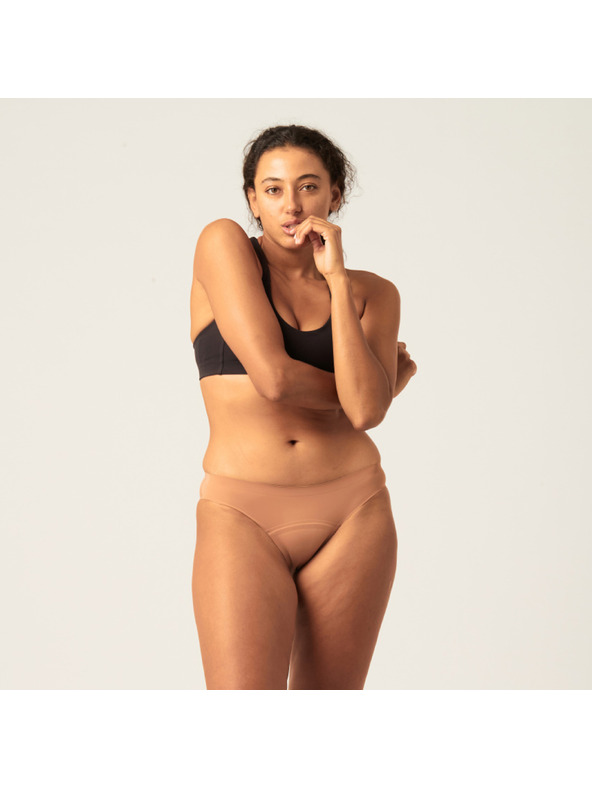 Modibodi Menstruációs alsónemű Modibodi Seamfree Bikini Moderate-Heavy Cinnamon
