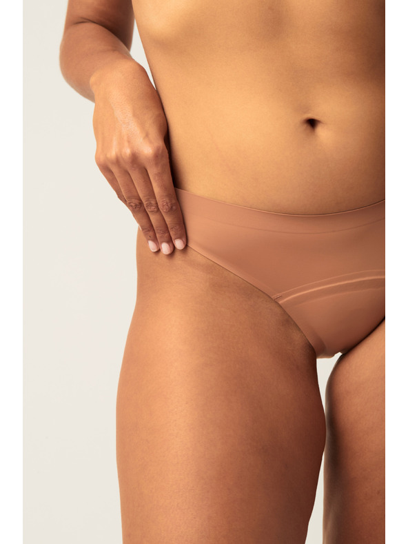 Modibodi Menstruációs alsónemű Modibodi Seamfree Bikini Moderate-Heavy Cinnamon