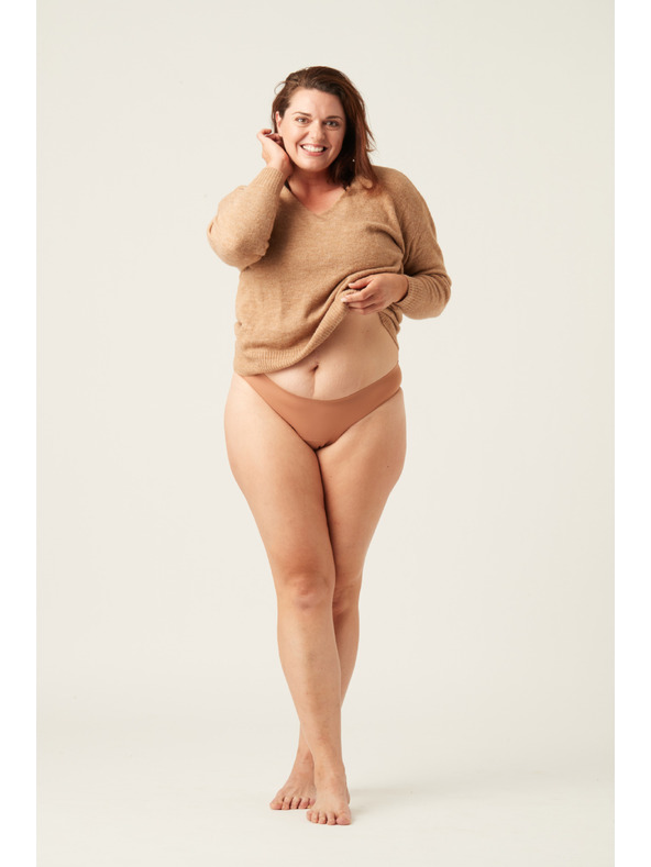 Modibodi Menstruációs alsónemű Modibodi Seamfree Bikini Moderate-Heavy Cinnamon
