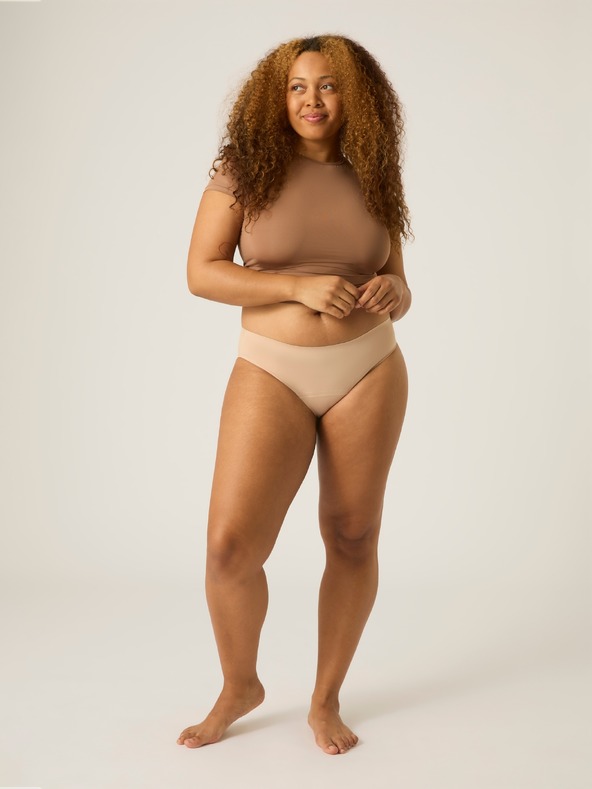 Modibodi Menstruációs alsónemű Modibodi Seamfree Bikini Moderate-Heavy Cashew