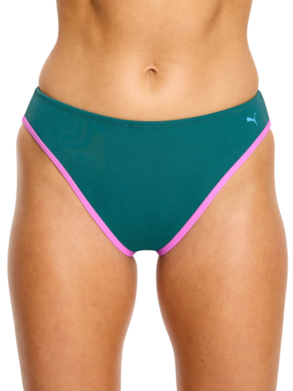 Modibodi Menstruációs fürdőruha Puma & Modibodi Hi-Leg Cheeky Bottom Super Emerald Ice alsó rész
