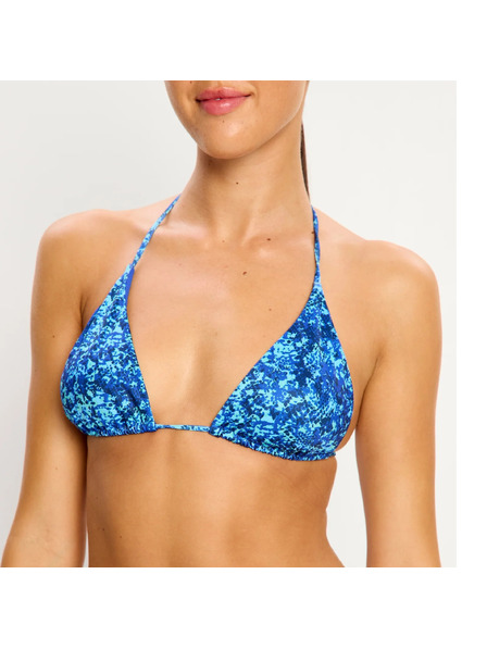 Modibodi Modibodi Tidal Triangle Bikini Top Python Blue fürdőruha felső rész