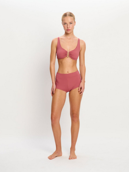 Modibodi Modibodi Molokai Plunge Tie Back Top Mauve fürdőruha felső rész