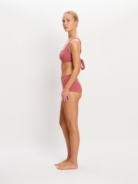 Modibodi Modibodi Molokai Plunge Tie Back Top Mauve fürdőruha felső rész