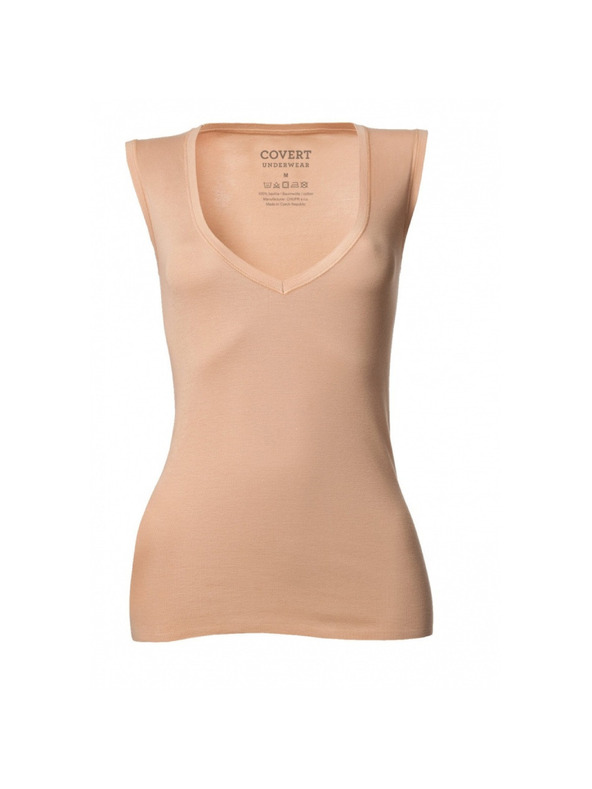 Covert Női láthatatlan tank top Covert bézs színű