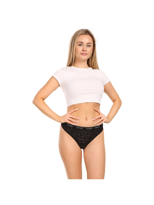 Calvin Klein Három darabos szett - női brazil bikini Calvin Klein fekete