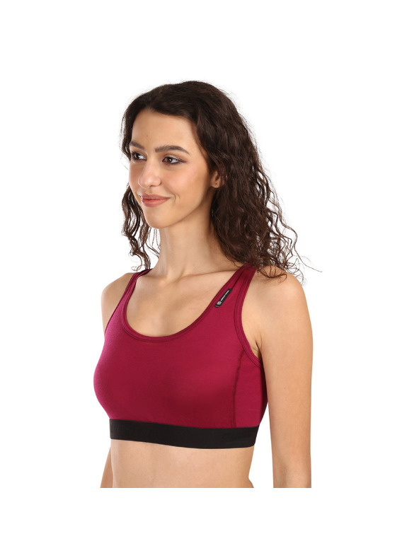 Sensor Női melltartó Sensor Active merino piros