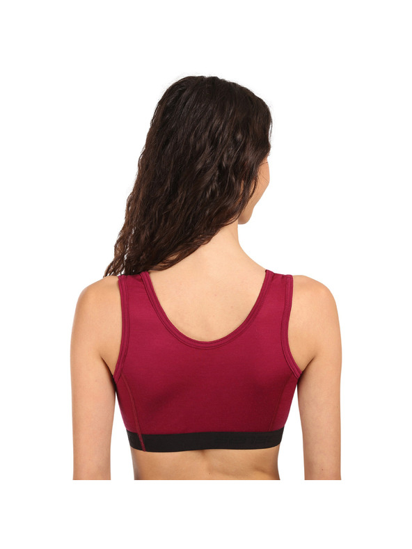Sensor Női melltartó Sensor Active merino piros