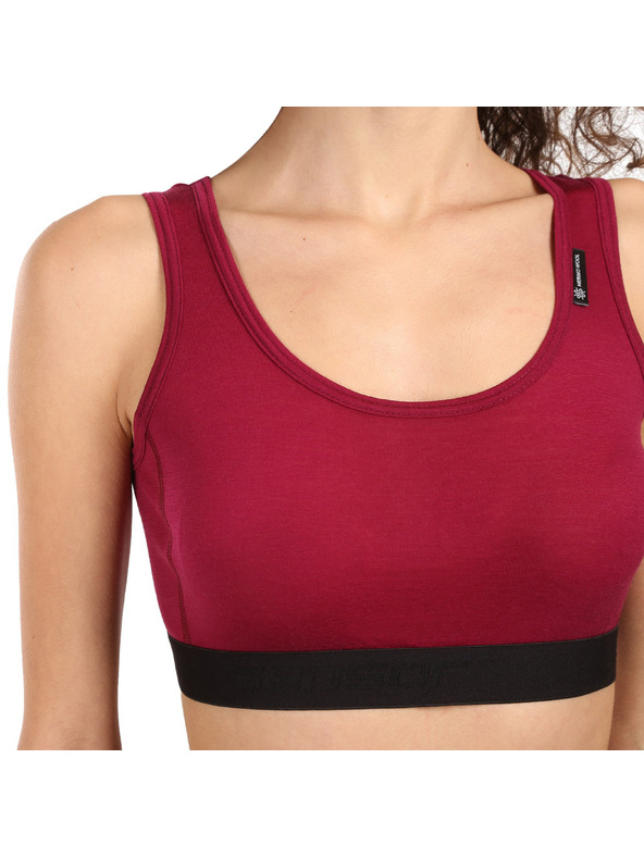 Sensor Női melltartó Sensor Active merino piros
