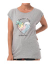 69slam Női póló 69SLAM SUMMER LOVE GREY ELISA