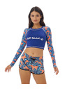 69slam Női rövidnadrág 69SLAM JUNGLE BLUE ELOISE