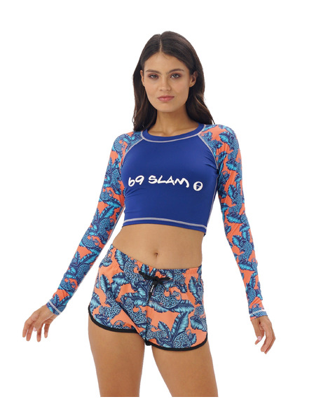 69slam Női rövidnadrág 69SLAM JUNGLE BLUE ELOISE