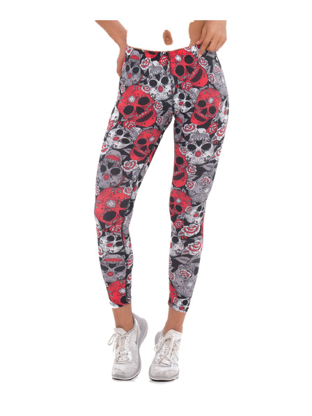 69slam Női leggings 69SLAM RED SUGAR CRANE RUBY
