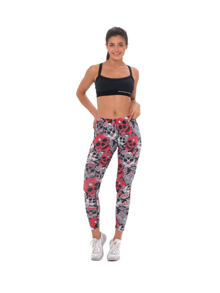 69slam Női leggings 69SLAM RED SUGAR CRANE RUBY