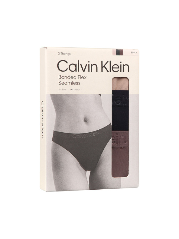Calvin Klein Három darabos készlet - női tanga Calvin Klein többszínű
