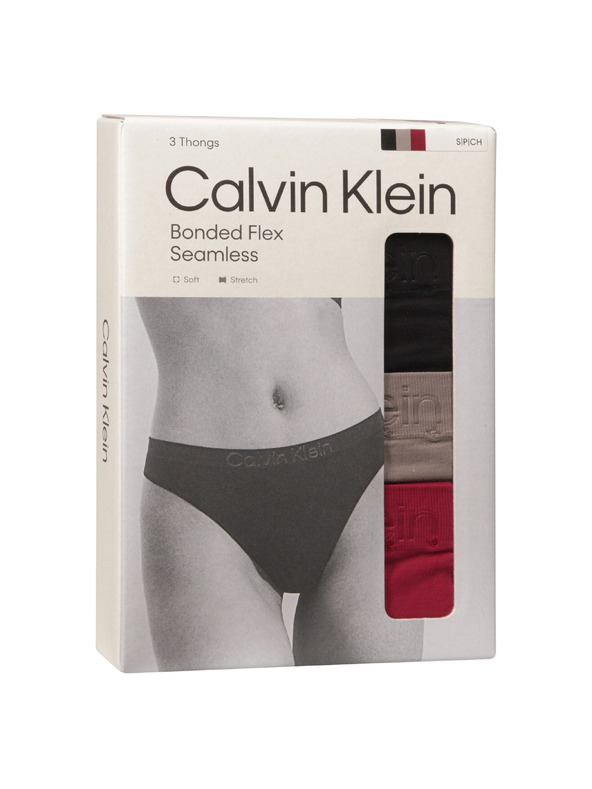 Calvin Klein Három darabos készlet - női tanga Calvin Klein többszínű