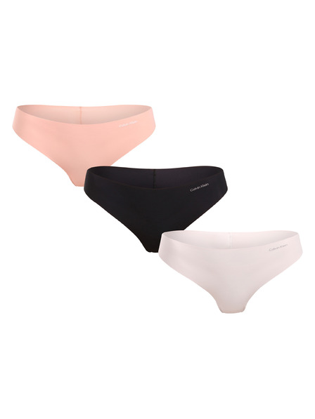 Calvin Klein Három darabos szett - női tanga Calvin Klein varrás nélküli többszínű