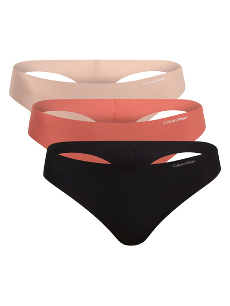 Calvin Klein Három darabos szett - női tanga Calvin Klein varrás nélküli többszínű