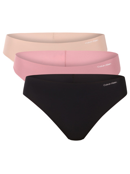 Calvin Klein Három darabos szett - női tanga Calvin Klein varrás nélküli többszínű