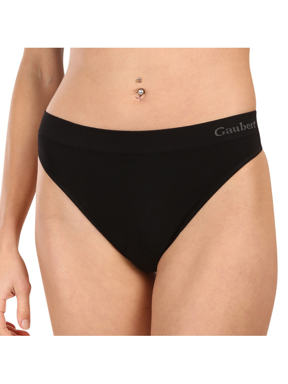 Gaubert Hatdarabos szett - női tanga Gaubert fekete (GBTW-3104/black)