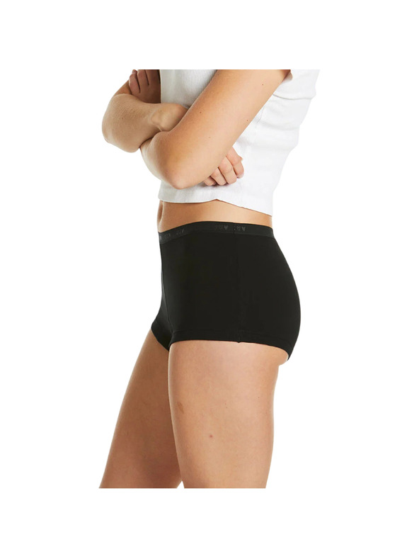 Love Luna Love Luna Shortie Brief Black Hearts lánylányi menstruációs fehérnemű