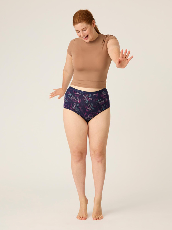 Modibodi Modibodi Classic Full Brief Moderate-Heavy Passion Vine Navy menstruációs fehérnemű