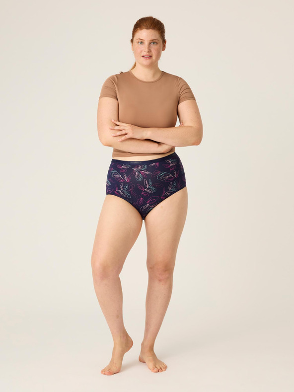 Modibodi Modibodi Classic Full Brief Moderate-Heavy Passion Vine Navy menstruációs fehérnemű