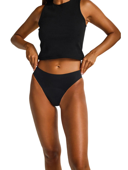 Modibodi Modibodi Seamfree Hi Waist Cheeky Moderate Black menstruációs fehérnemű