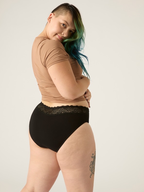 Modibodi Modibodi Sensual Hi-Waist Bikini Moderate-Heavy menstruációs fehérnemű