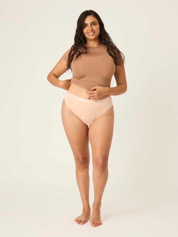 Modibodi Modibodi Classic Bikini Moderate-Heavy Beige menstruációs alsónadrág