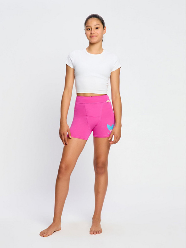 Modibodi Szett kettőből - Modibodi Teen Sleep Short Super Happy Holiday Multi lány menstruációs alvóalsónadrág