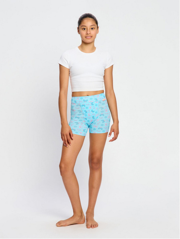 Modibodi Szett kettőből - Modibodi Teen Sleep Short Super Happy Holiday Multi lány menstruációs alvóalsónadrág